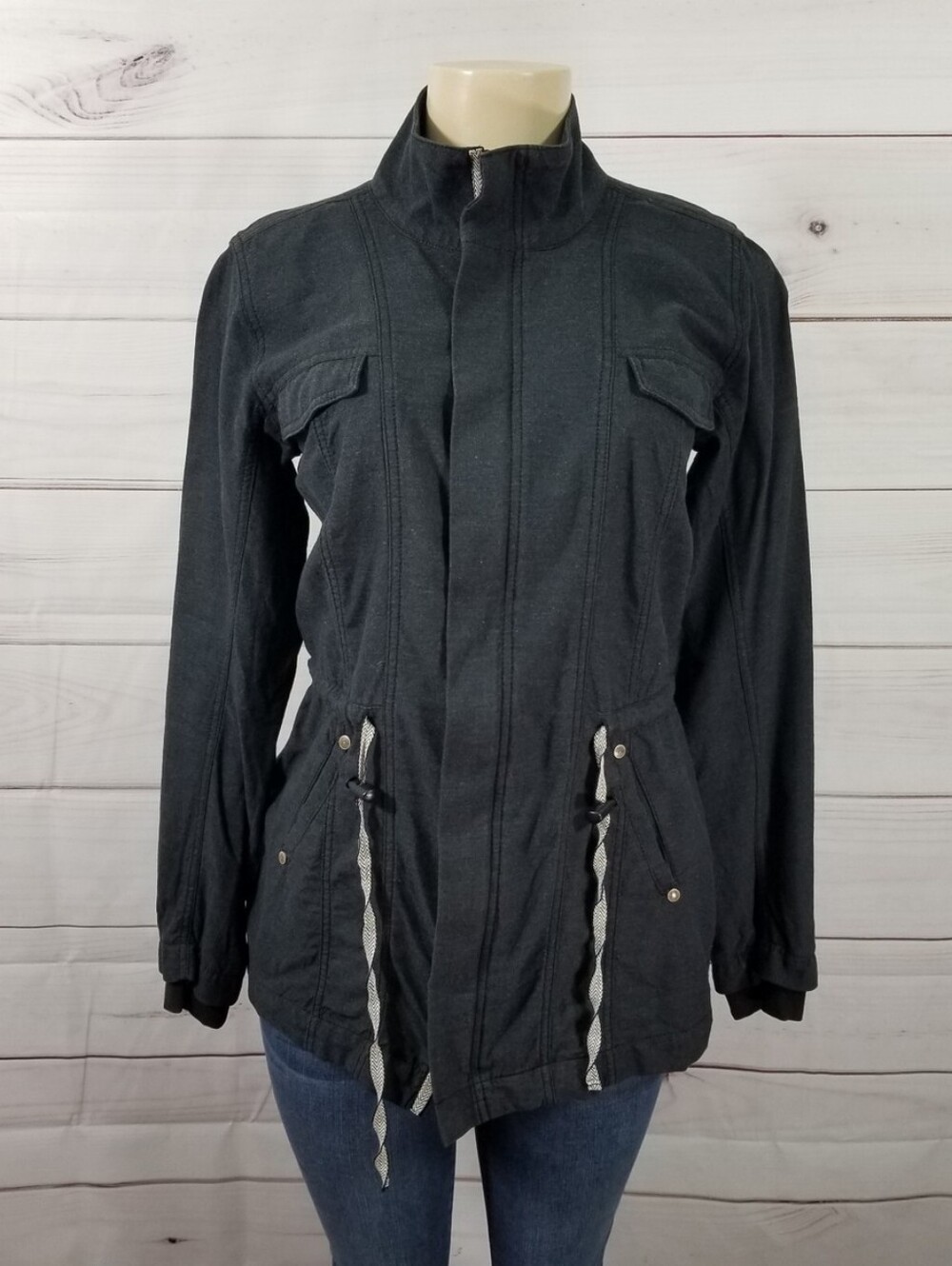 Cabi, Charcoal Gray Utility Jacket Size XL In Great Shape